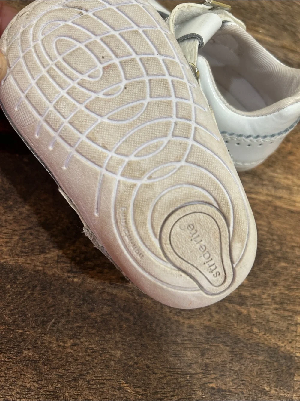 Stride Rite White Patent T-Strap Mary Jane Shoes